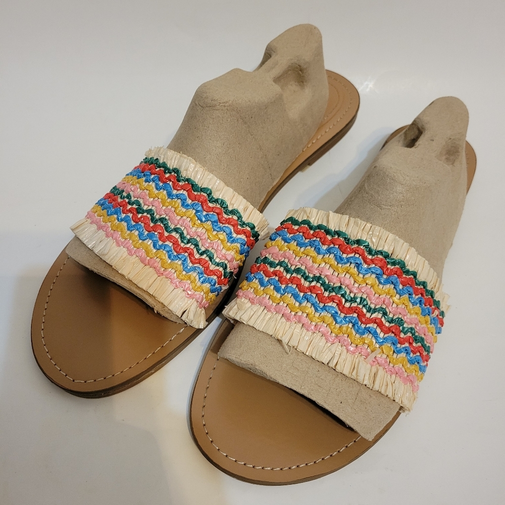 Nine West colorful slide Sandals- 10M